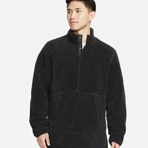 $110 Nike Therma-Fit Yoga Sherpa Fleece Sweatshirt DD2182-010 Men’s Large